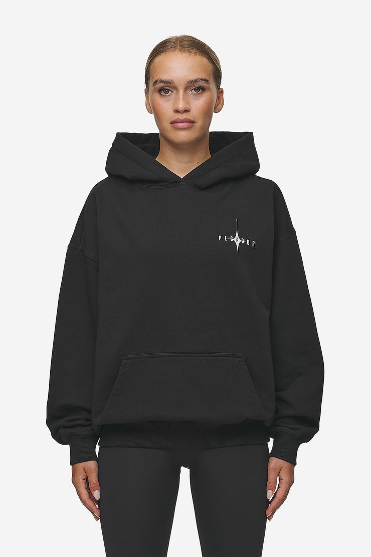 Pegador Nena Oversized Hoodie Washed Black Kostenloser Versand
