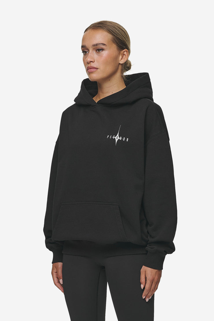 Pegador Nena Oversized Hoodie Washed Black Kostenloser Versand