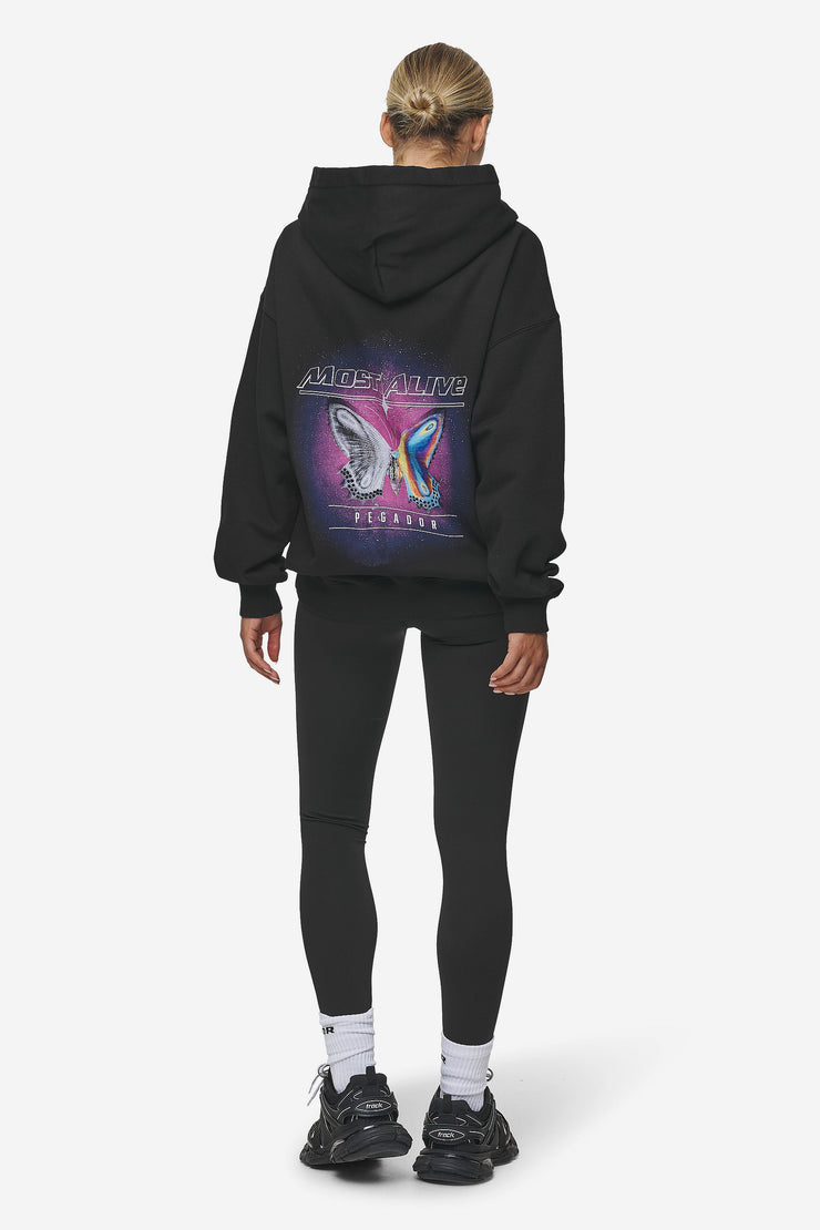 Pegador Nena Oversized Hoodie Washed Black Kostenloser Versand