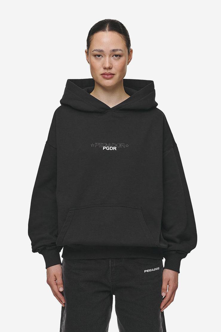 Pegador Sonia Oversized Hoodie Washed Black Limitierter Zeitrabatt