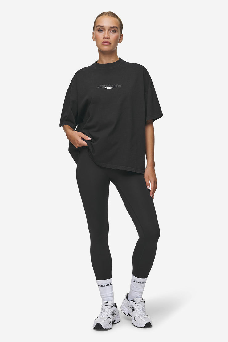 Pegador Sonia Heavy Oversized Tee Washed Black Fabrik Onlineshop