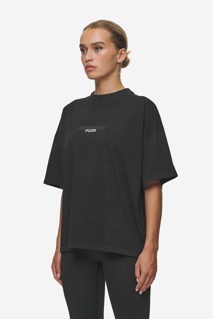 Pegador Sonia Heavy Oversized Tee Washed Black Fabrik Onlineshop