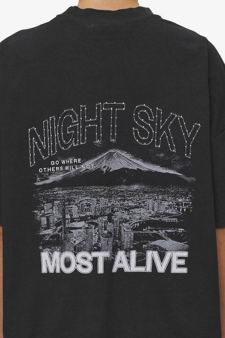 Pegador Sonia Heavy Oversized Tee Washed Black Fabrik Onlineshop