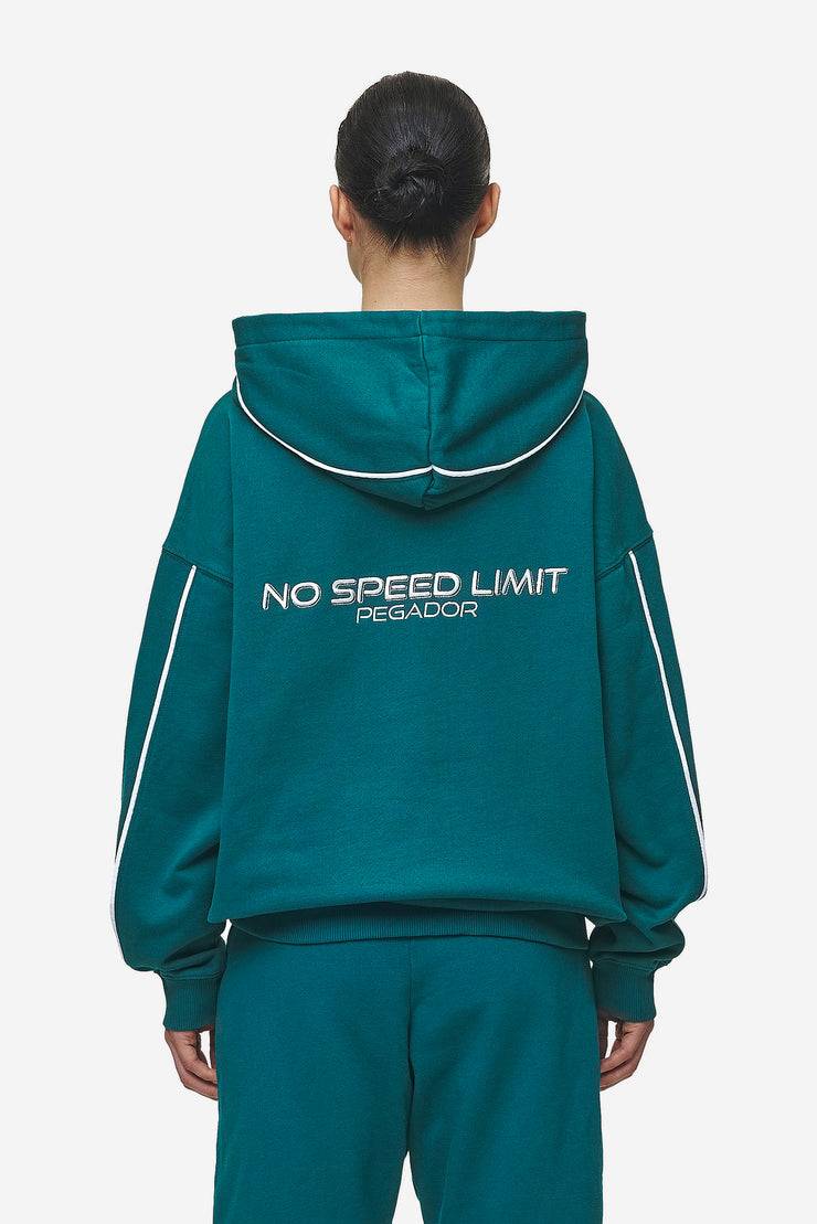 Pegador Naomi Oversized Hoodie Washed Urban Turquoise Rabatt
