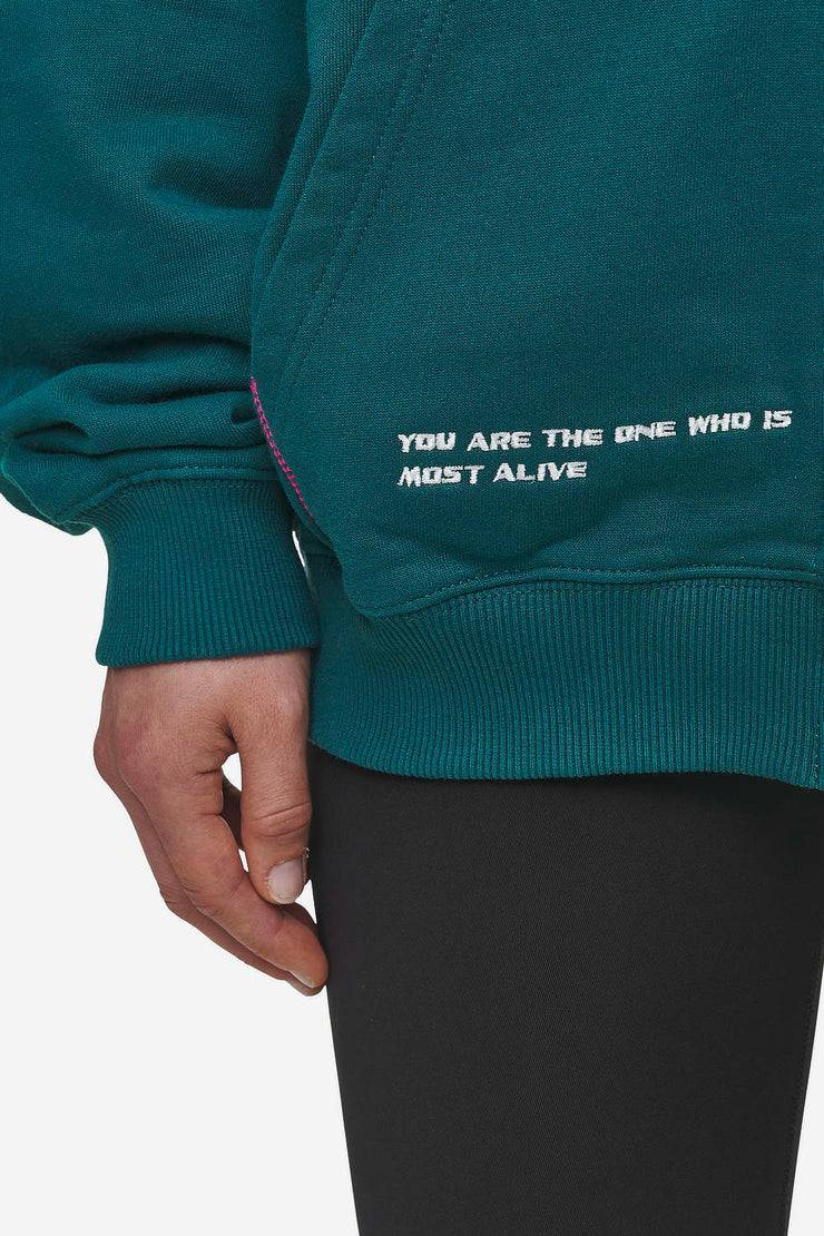 Pegador Jenna Oversized Sweat Jacket Washed Urban Turquoise Großer Ausverkauf