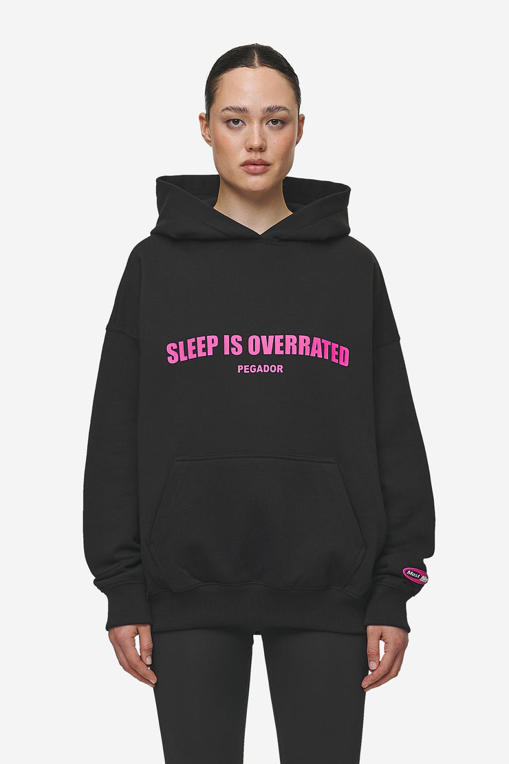Pegador Tori Oversized Hoodie Washed Black Begrenztes Angebot