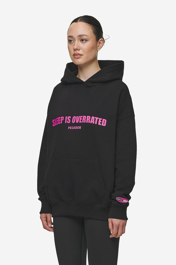 Pegador Tori Oversized Hoodie Washed Black Begrenztes Angebot