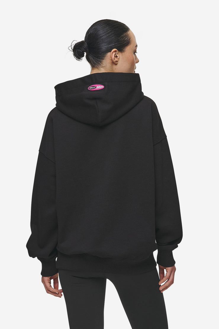 Pegador Tori Oversized Hoodie Washed Black Begrenztes Angebot