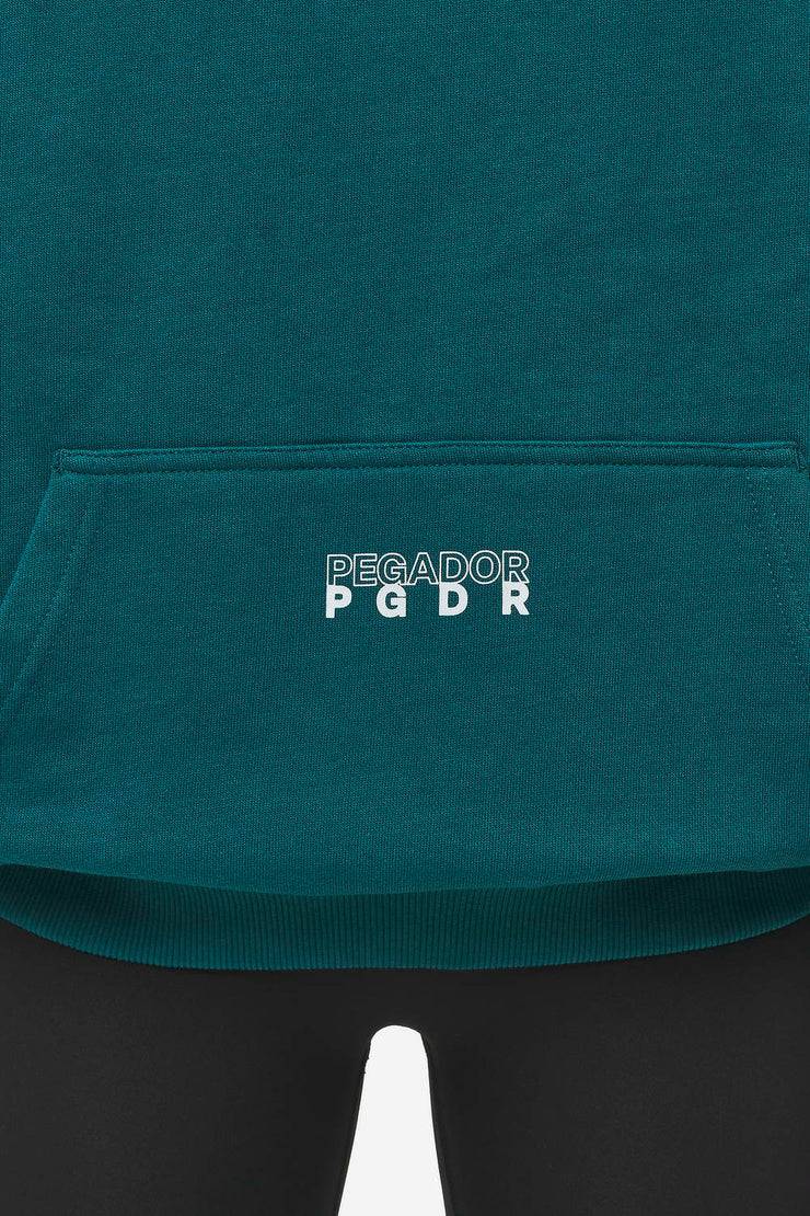 Pegador Nisa Oversized Hoodie Washed Urban Turquoise Online Shopping