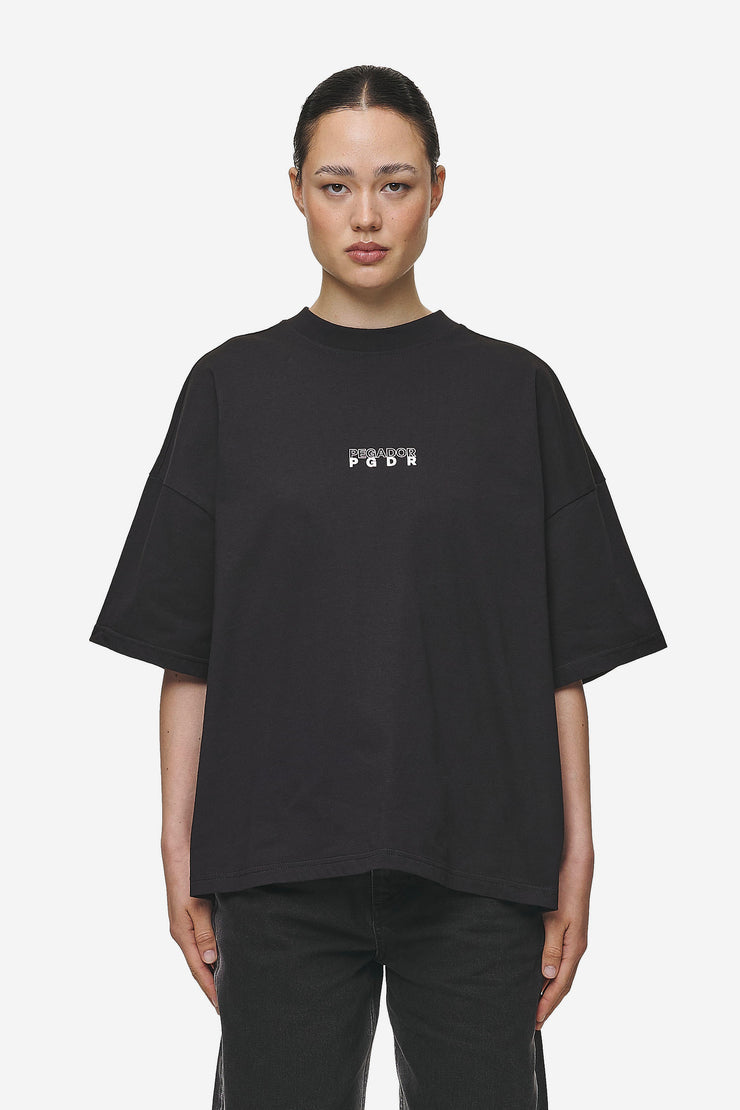 Pegador Nisa Heavy Oversized Tee Washed Black Exklusivangebot
