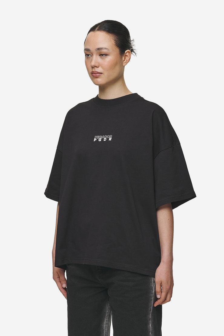Pegador Nisa Heavy Oversized Tee Washed Black Exklusivangebot