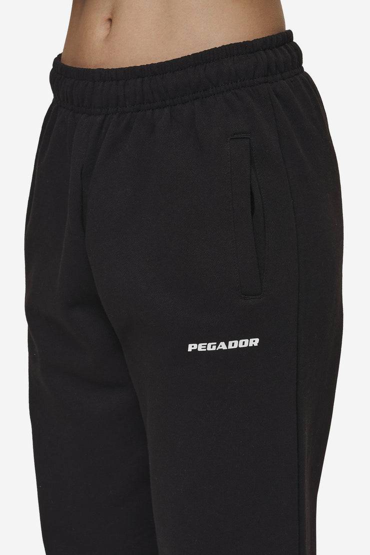 Pegador Villa High Waisted Sweat Pants Black White Gum Preisnachlass