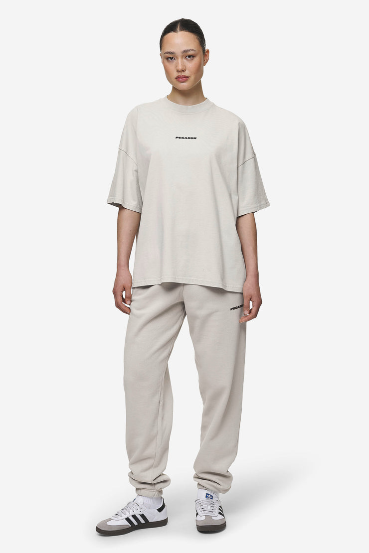 Pegador Bracy Heavy Oversized Tee Washed Moon Grey Black Gum Weihnachtsangebot