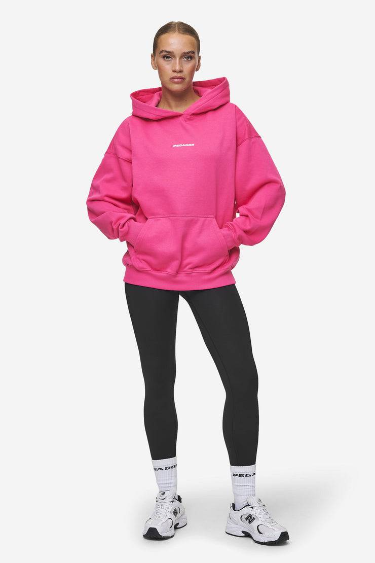 Pegador Clarita Logo Oversized Hoodie Washed Digital Pink White Gum Valentinstagsangebot