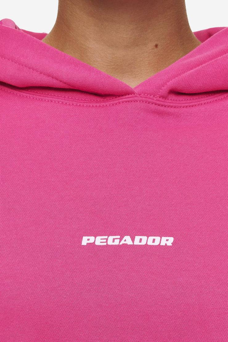 Pegador Clarita Logo Oversized Hoodie Washed Digital Pink White Gum Valentinstagsangebot
