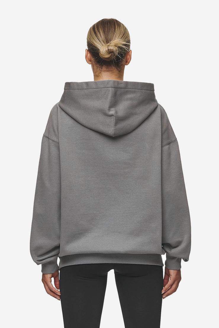 Pegador Clarita Logo Oversized Hoodie Washed Deep Grey White Gum Jubiläumsangebot