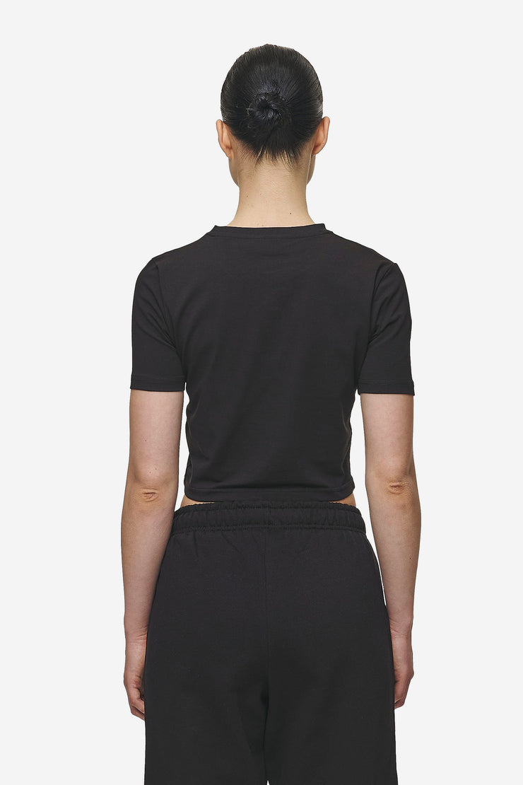 Pegador Ines Cropped Baby Tee Black White Gum Neueste Mode