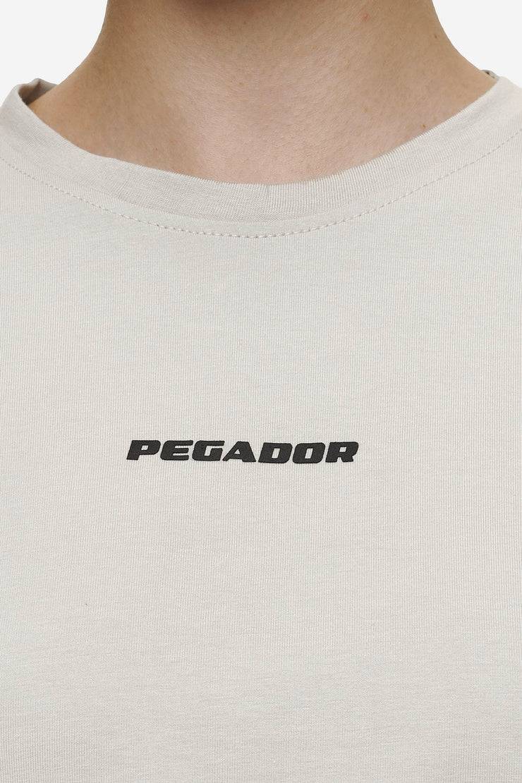 Pegador Ines Cropped Baby Tee Washed Moon Grey Black Gum Online Outlet