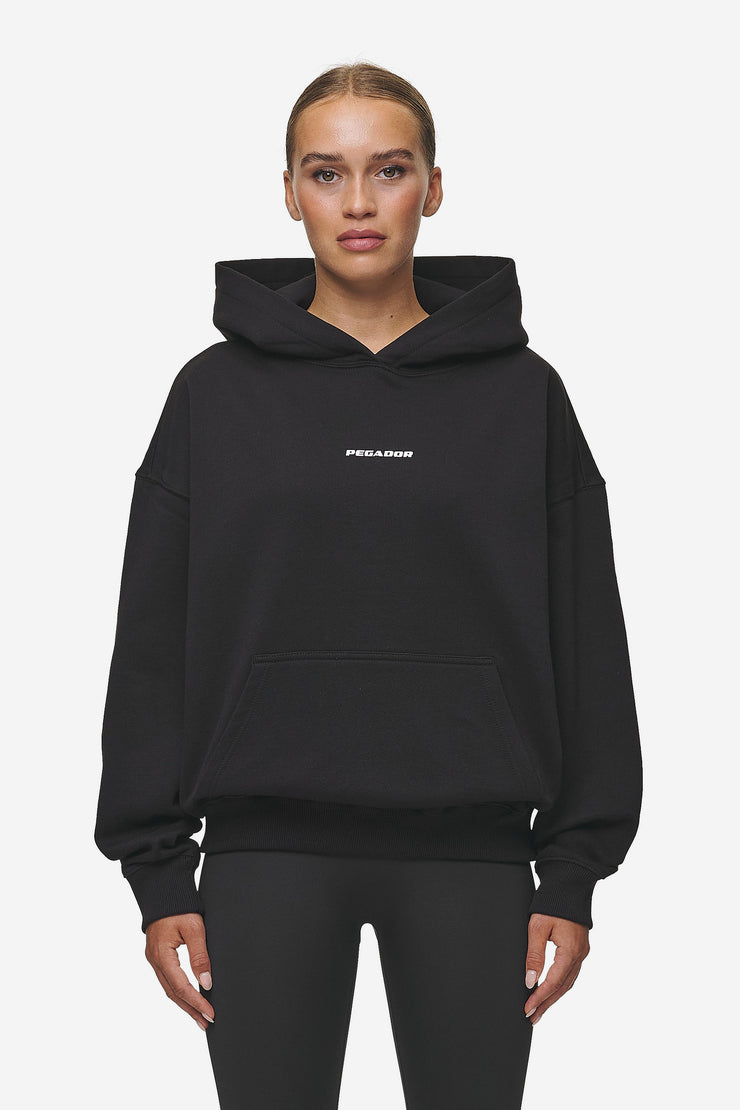 Pegador Atna Logo Oversized Hoodie Black White Exklusive Angebote