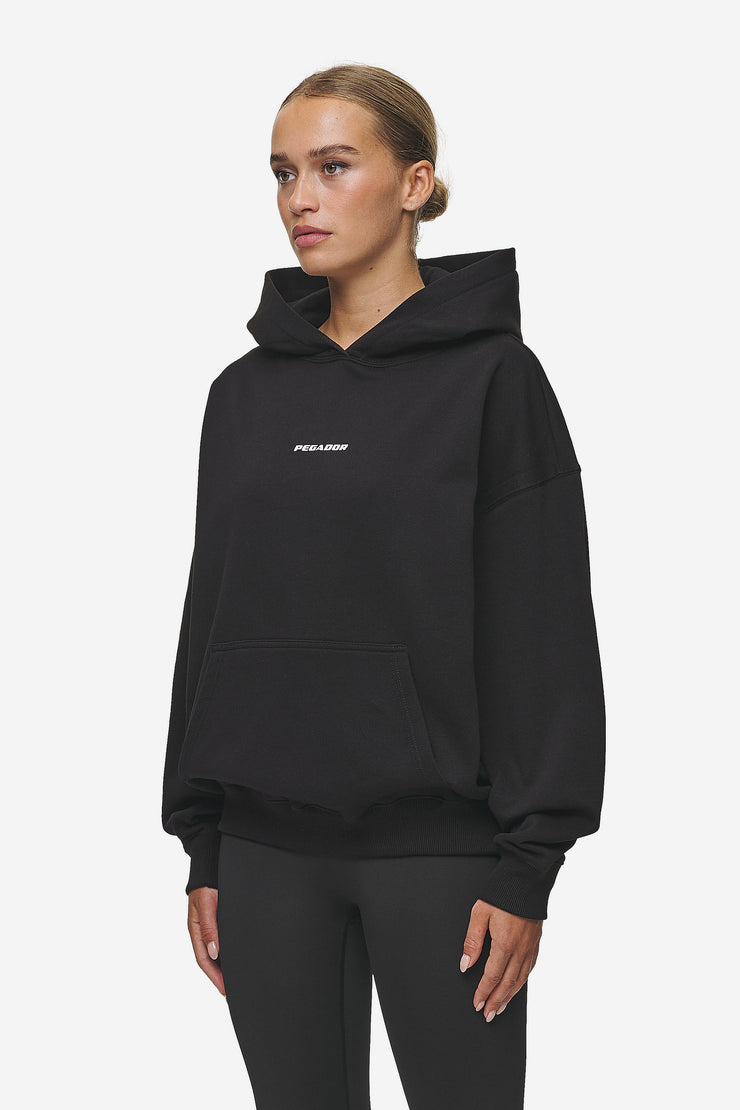 Pegador Atna Logo Oversized Hoodie Black White Exklusive Angebote