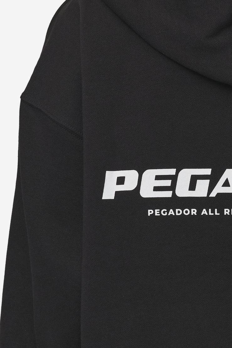Pegador Atna Logo Oversized Hoodie Black White Exklusive Angebote