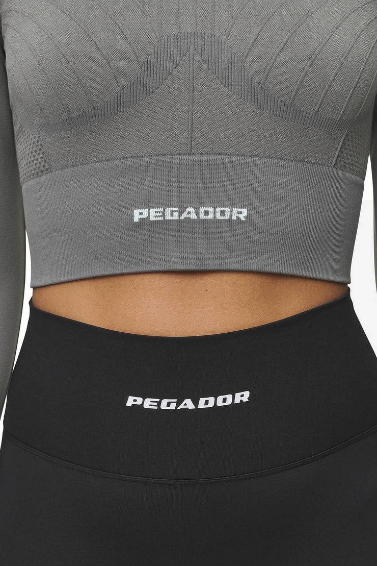 Pegador Telly Rib Longsleeve Washed Deep Grey VIP-Rabatte
