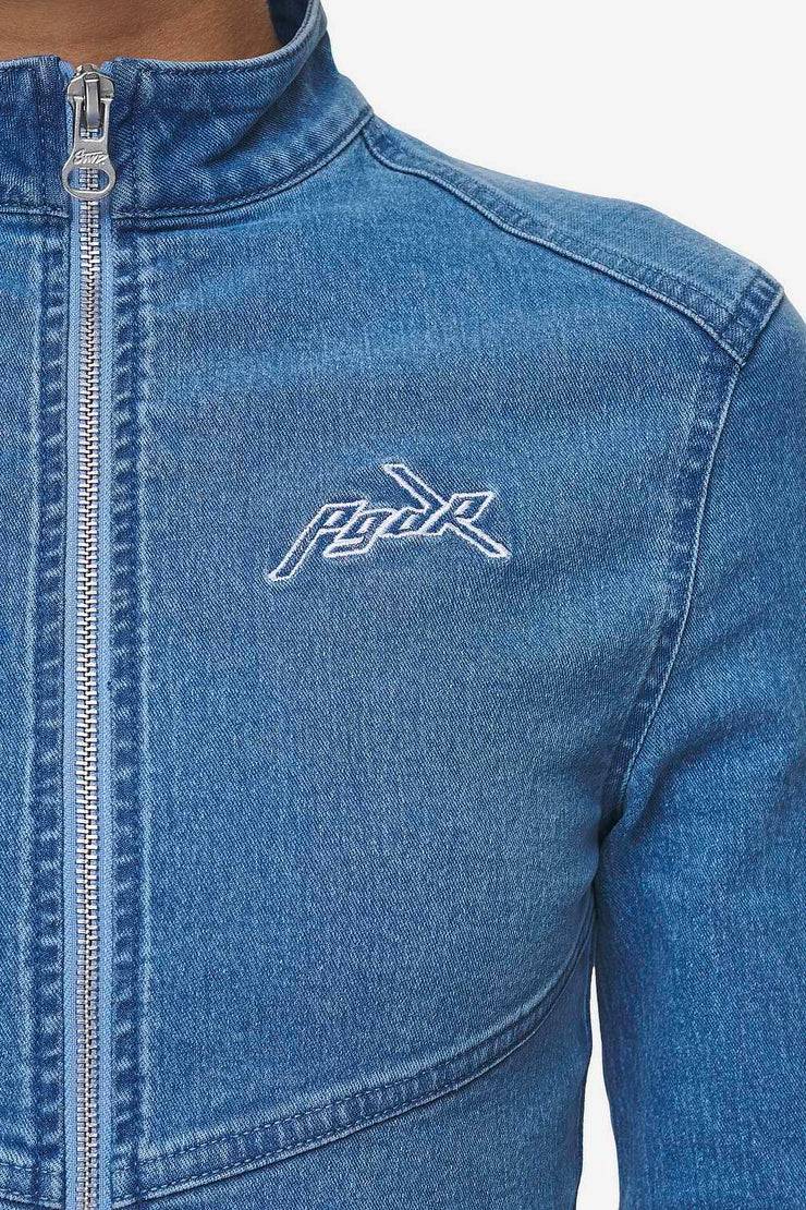 Pegador Elly Denim Biker Jacket Washed Blue Super Sparpreis