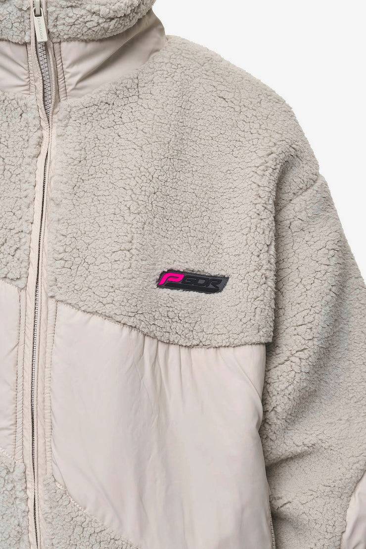 Pegador Risa Teddy Fabric Mix Jacket Moon Grey Neueste Stile