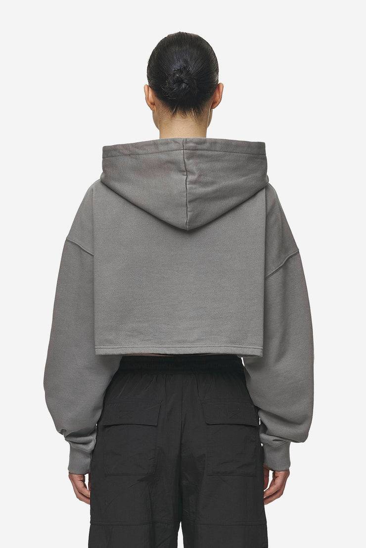 Pegador Mina Super Cropped Hoodie Washed Deep Grey Bis zu 60% Rabatt