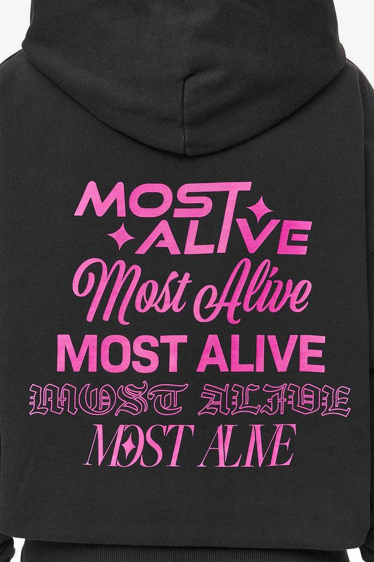 Pegador Mei Oversized Hoodie Vintage Black Nur für heute