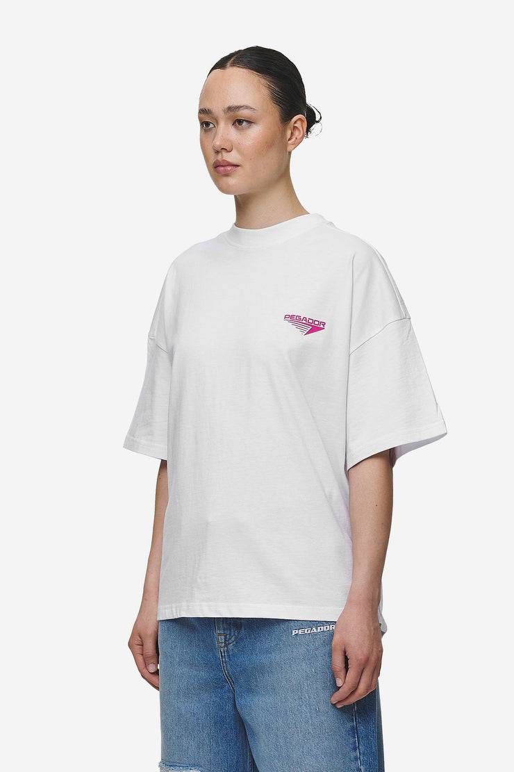Pegador Mei Heavy Oversized Tee White Sonderangebot der Fabrik