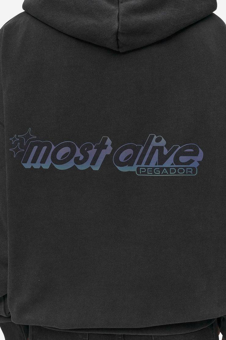 Pegador Thea Oversized Hoodie Vintage Black Discount Store für neue Produkte