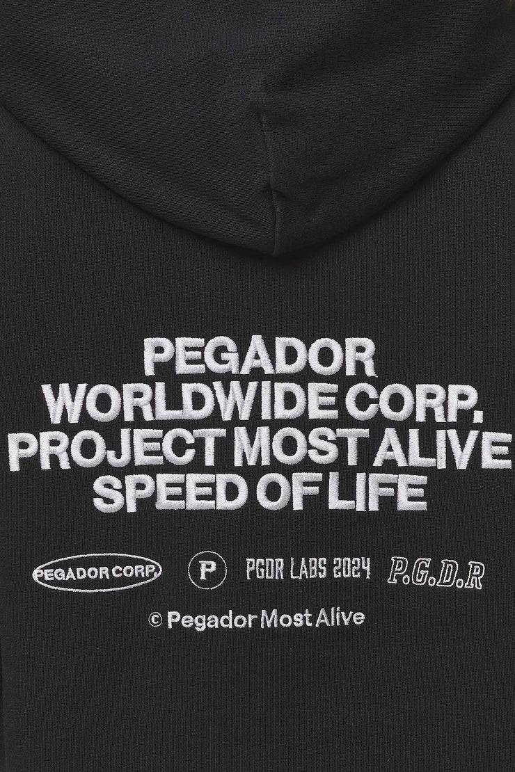 Pegador Sora Oversized Hoodie Washed Black Begrenzt auf 3 Tage