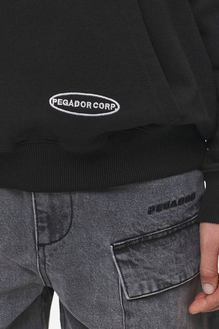 Pegador Sora Oversized Hoodie Washed Black Begrenzt auf 3 Tage