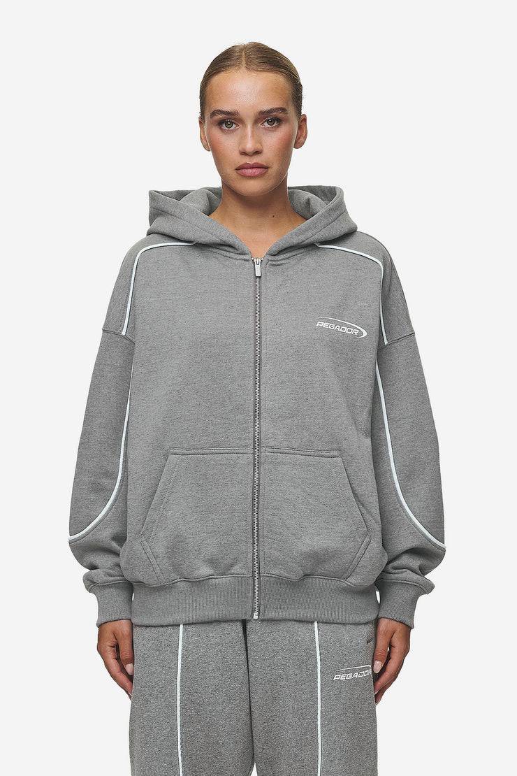Pegador Silvi Oversized Sweat Jacket Deep Grey Melange Rabatte dieses Monats