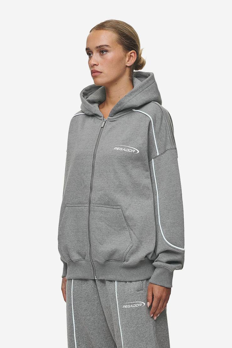 Pegador Silvi Oversized Sweat Jacket Deep Grey Melange Rabatte dieses Monats