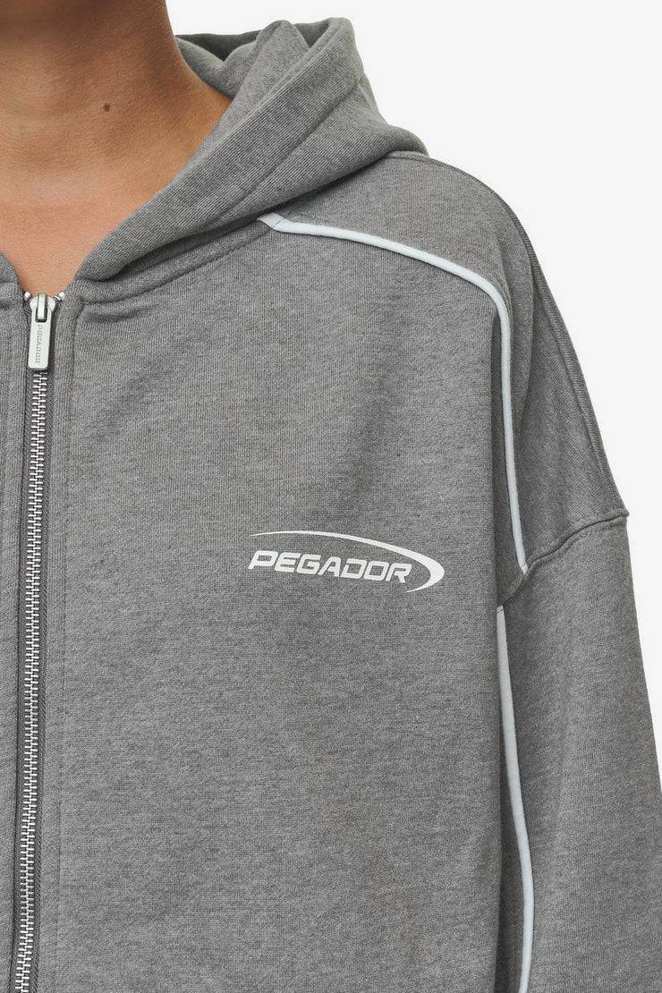 Pegador Silvi Oversized Sweat Jacket Deep Grey Melange Rabatte dieses Monats