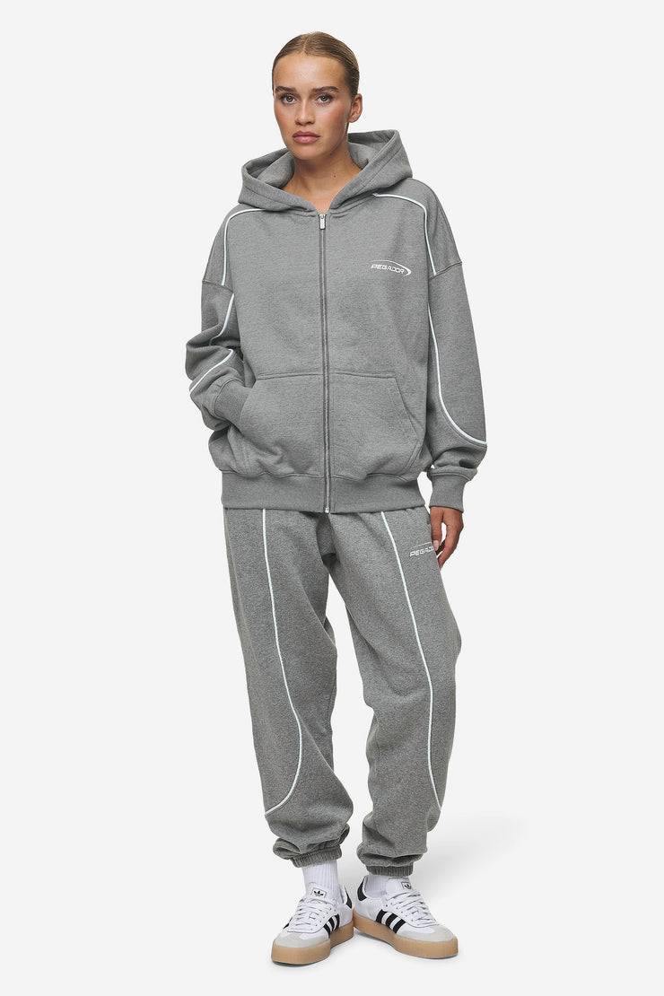 Pegador Silvi High Waisted Sweat Pants Deep Grey Melange 2025