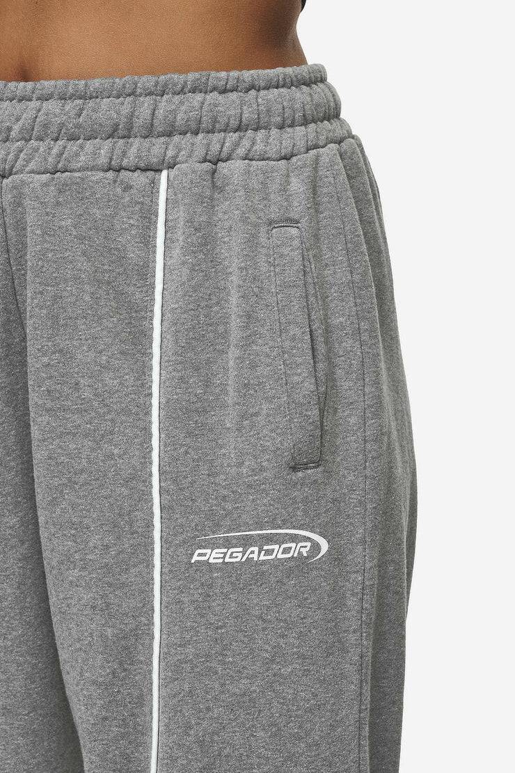 Pegador Silvi High Waisted Sweat Pants Deep Grey Melange 2025