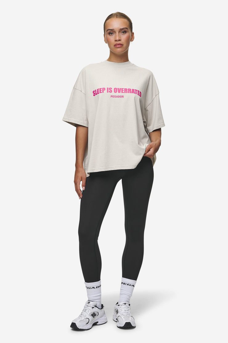Pegador Tori Heavy Oversized Tee Washed Moon Grey Online