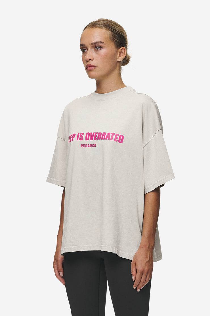 Pegador Tori Heavy Oversized Tee Washed Moon Grey Online