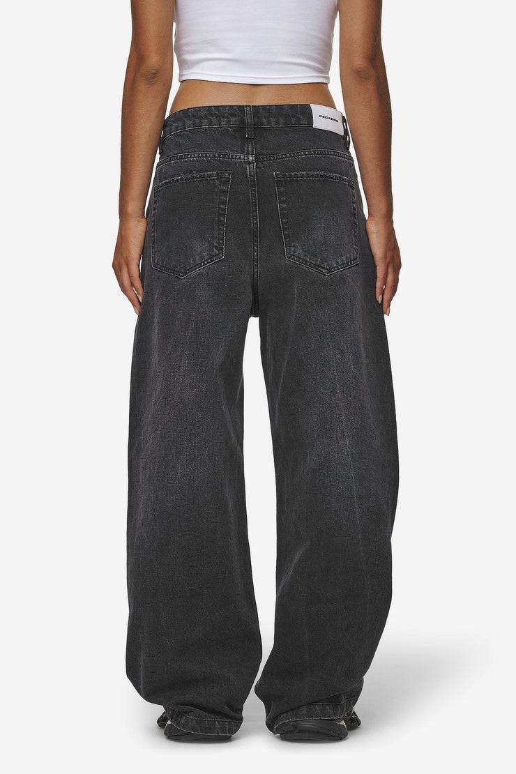 Pegador Mally Super Baggy Jeans Washed Deep Grey im Angebot
