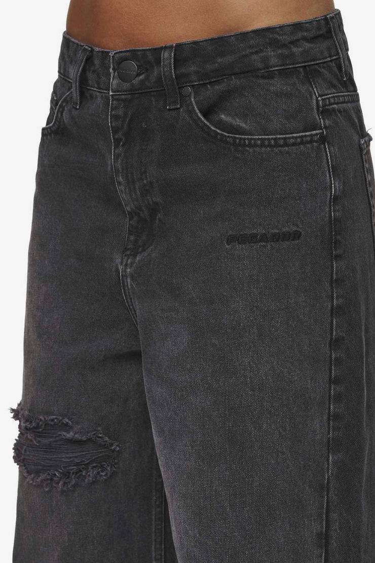 Pegador Mally Super Baggy Jeans Washed Deep Grey im Angebot