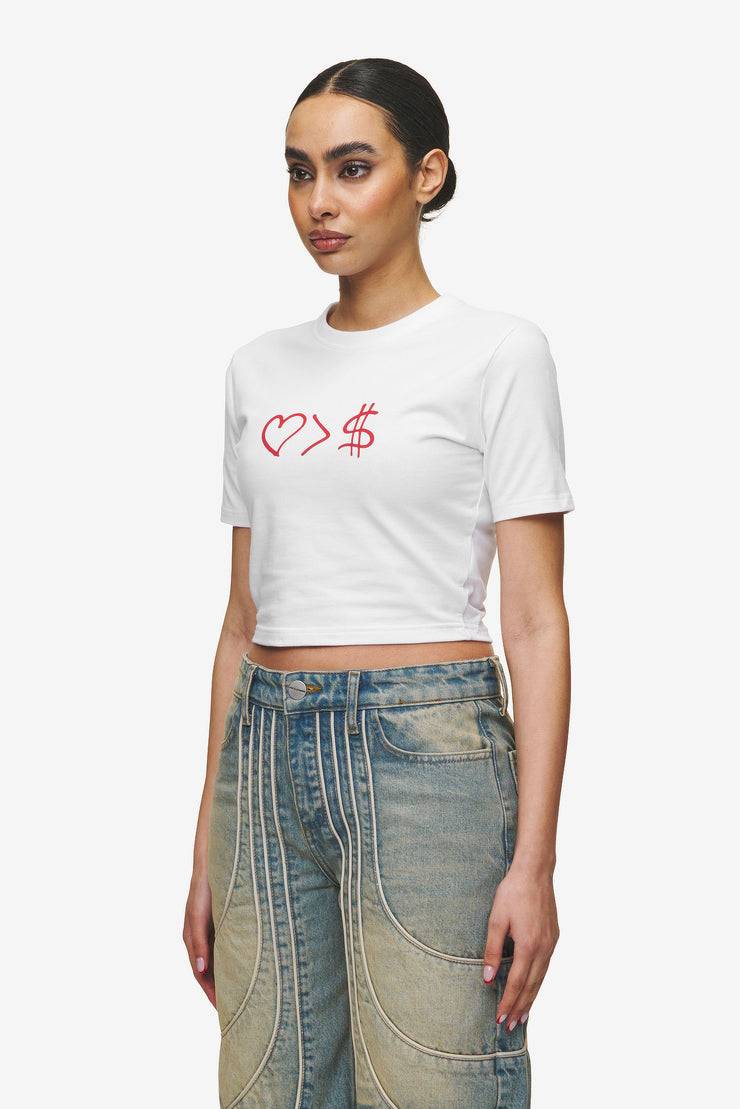 Pegador Jayde Baby Tee White Red Blitzverkäufe