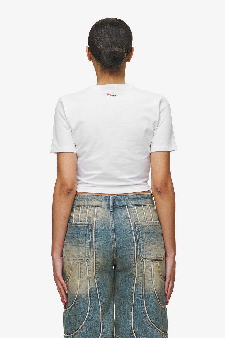Pegador Jayde Baby Tee White Red Blitzverkäufe