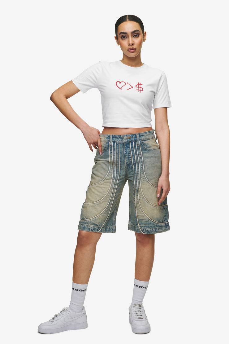 Pegador Jayde Baby Tee White Red Blitzverkäufe