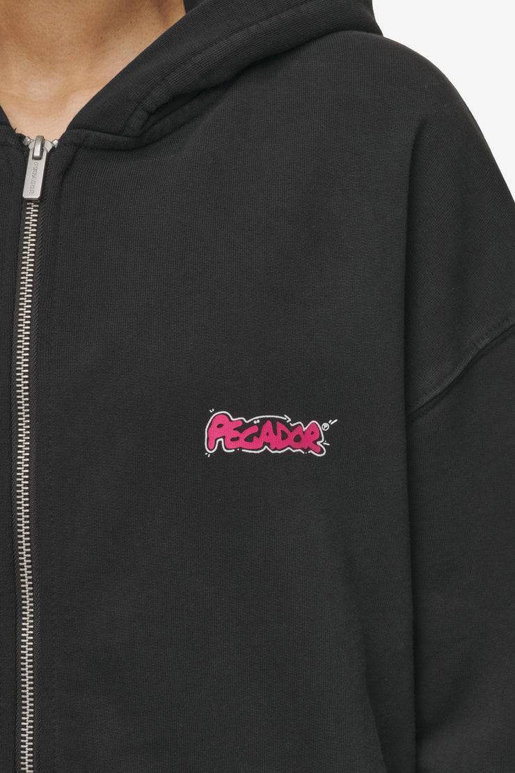 Pegador Barret Terry Oversized Sweat Jacket Vintage Black Fabrik Onlineshop