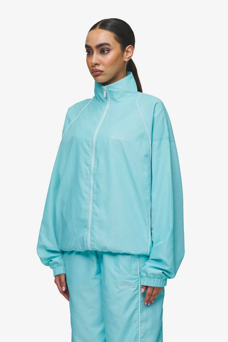 Pegador Lincoln Boxy Track Jacket Sky Blue Rabatt