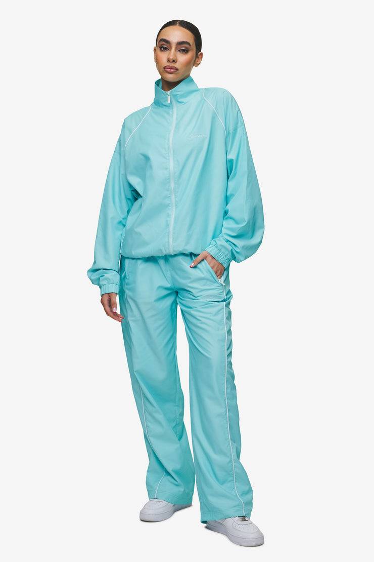Pegador Lincoln Boxy Track Jacket Sky Blue Rabatt