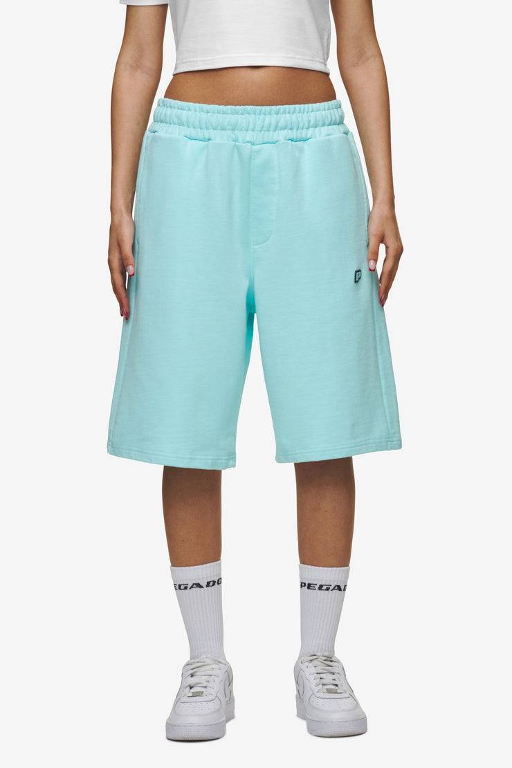 Pegador Leono Overknee Heavy Sweat Shorts Washed Sky Blue Gum Flash Sale